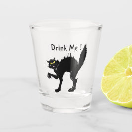 Drink me Halloween Cat Shot Glas