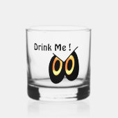 Drink me Halloween Eyes Whisky Glas (Voorkant)