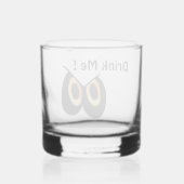 Drink me Halloween Eyes Whisky Glas (Achterkant)