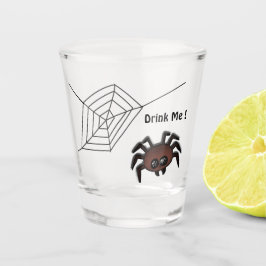 Drink Me Halloween Spider Shot Glas