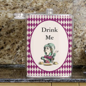 Drink me Mad Hatter Alice in Wonderland Magenta Heupfles