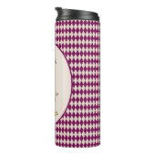 Drink me Mad Hatter Alice in Wonderland Magenta Thermosbeker (Geroteerd rechts)