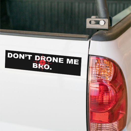 Drink me niet Bro Bumpersticker (Op Truck)