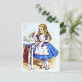 "Drink me" Potie met Alice Briefkaart (Staand voorkant)
