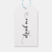 Drink me script cadeaulabel (Achterkant)