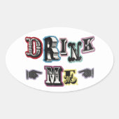 Drink me Sticker (Voorkant)