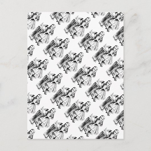 Drink Me Vintage Alice in Wonderland Briefkaart (Voorkant)