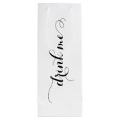 Drink me wijn cadeau tas wijn cadeautas (Achterkant)