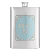 "Drink me" Wonderland Tea Party Blue Emblem Flacon (Voorkant)