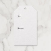 "Drink me" Wonderland Tea Party Custom Gold Cadeaulabels (Achterkant)