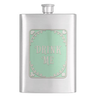 "Drink me" Wonderland Tea Party Green Emblem Flacon