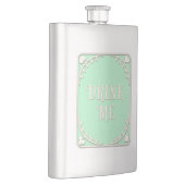 "Drink me" Wonderland Tea Party Green Emblem Flacon (Rechts)