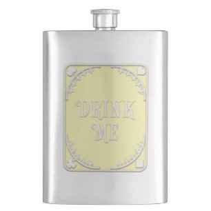 "Drink me" Wonderland Tea Party Yellow Emblem Flacon