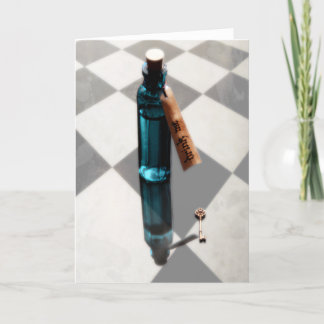 DRINK ME Wonderland Wenskaart Kaart