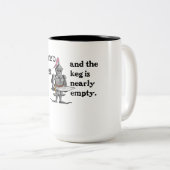 Drink mede, slay dragon grappige motivatie Mok (Voorkant rechts)