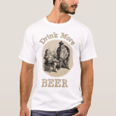Drink Meer bier T-shirt (Voorkant)