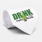 Drink Meer Iers Groen Bier Stropdas (Opgerold)
