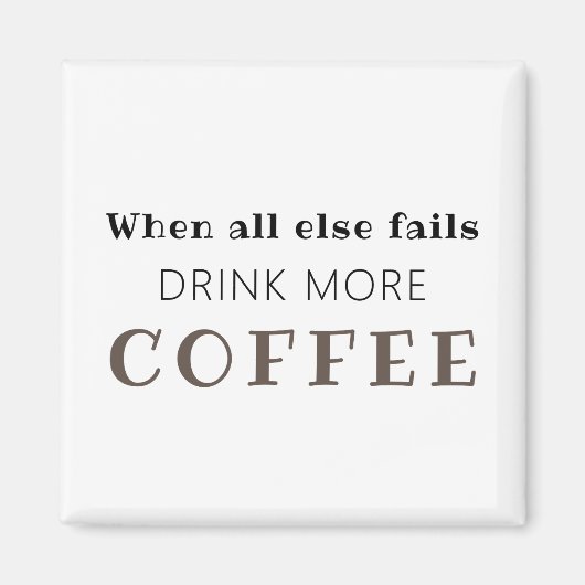 Drink Meer koffiemagneet Magneet (Voorkant)