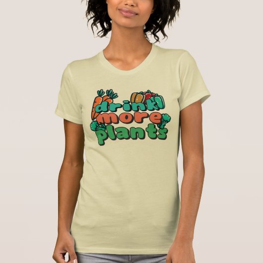 Drink Meer Planten Vrouwen T-shirt (Voorkant)