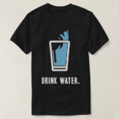 Drink Meer T-shirt-surfen Hydring H2O Gym Wor T-shirt (Design voorkant)
