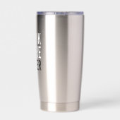 Drink Meer water | Eenvoudig minimalistisch Geïsoleerde Drinkbeker (Achterkant)