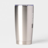 Drink Meer water | Eenvoudig minimalistisch Geïsoleerde Drinkbeker (Voorkant)