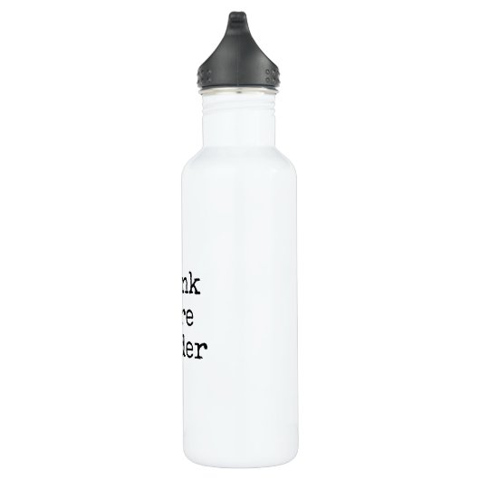 "Drink Meer water" flesje Waterfles (Rechts)