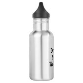 "Drink Meer water" flesje Waterfles (Links)