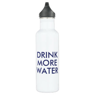 Drink Meer water   Funny Humor Waterfles Waterfles