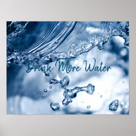 Drink meer water / gezonde levensstijl poster