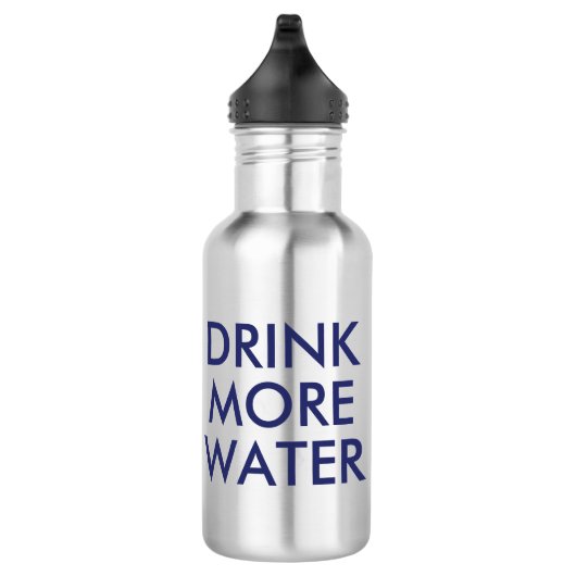 Drink Meer Water | Grappige Humor Waterfles (Rechts)