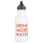 Drink Meer Water | Grappige Humor Waterfles (Links)