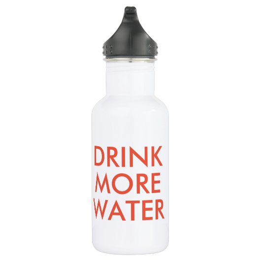 Drink Meer Water | Grappige Humor Waterfles (Rechts)
