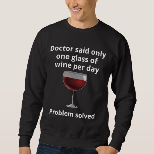 Drink Meer wijn Trui (Voorkant)