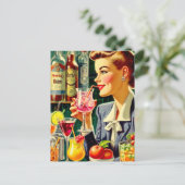  Drink meisje Briefkaart (Staand voorkant)