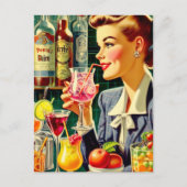 Drink meisje Briefkaart (Voorkant)