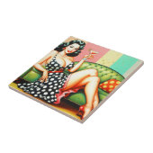  Drink meisje Tegeltje (Zijkant)