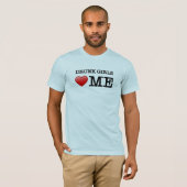 Drink meisjes houden van me t-shirt (Voorkant volledig)