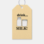 Drink Melk Cadeaulabel (Voorkant)