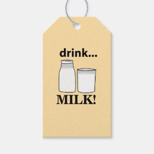Drink Melk  Cadeaulabel