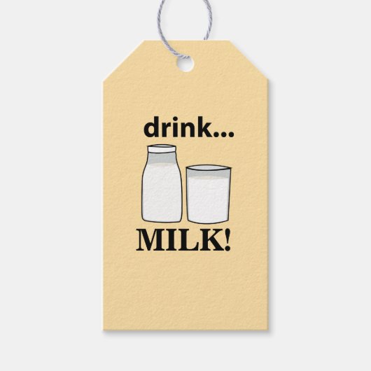 Drink Melk Cadeaulabel (Voorkant)