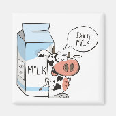 Drink melkmagneet magneet (Voorkant)