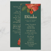 💍Drink menu Roos Romance: Art Nouveau Splendor (Voorkant / Achterkant)