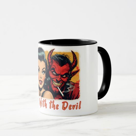 Drink met de duivel mok (Voorkant rechts)
