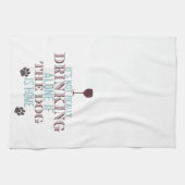 Drink met de hond | Funny Kitchen Towel Theedoek (Horizontaal)