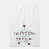 Drink met de hond | Funny Kitchen Towel Theedoek (Verticaal)