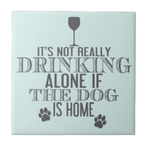 Drink met de hond | Grappig Onderzetter