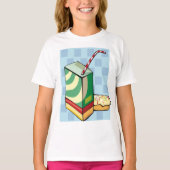 Drink met een rietje T-shirt (Voorkant)