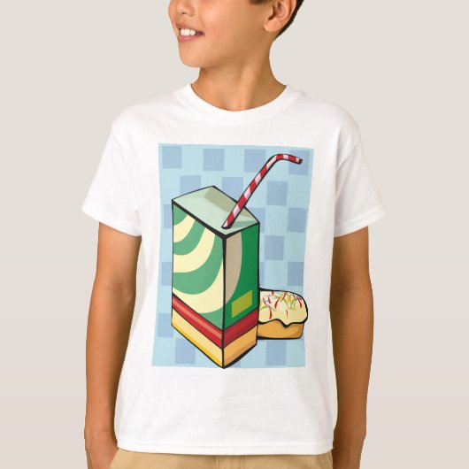 Drink met een rietje T-shirt (Voorkant)