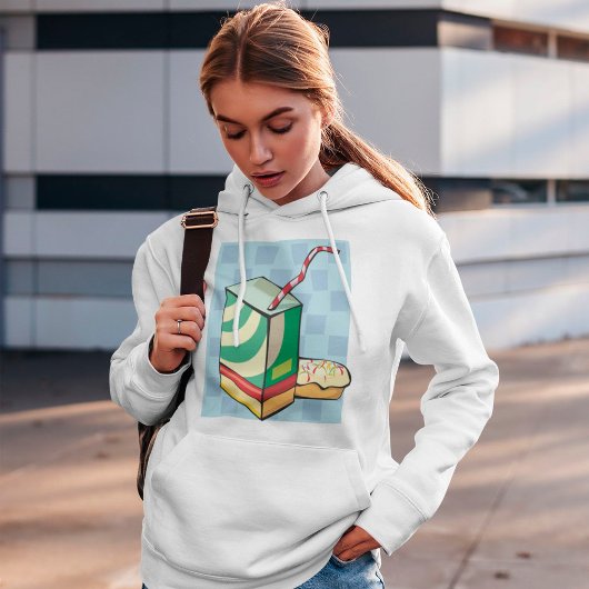 Drink met een strohoodie hoodie